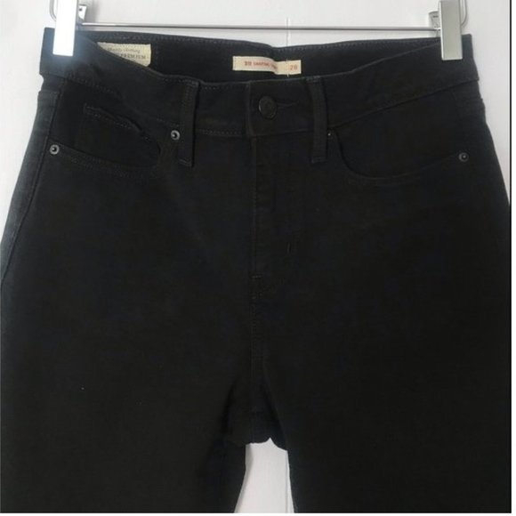 LEVI'S BLACK 311 SHAPING SKINNY DENIM JEANS 28 - Picture 3 of 11